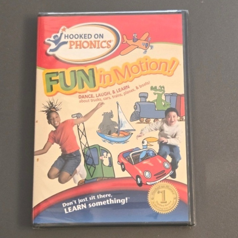 Hooked on Phonics FUN in Motion! Children's Educational DVD Sealed Vintage
